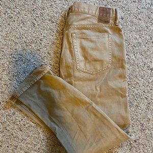 Khaki Corduroy mens pants size 31x32